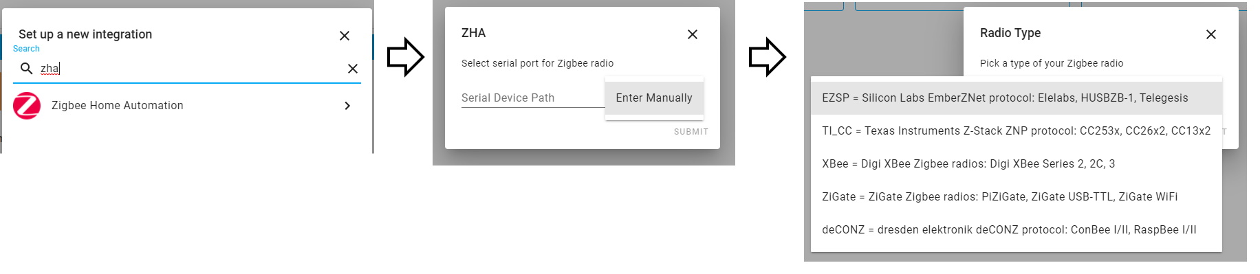 Gateway ZHA Configuration