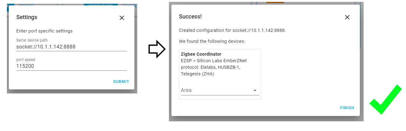 Gateway ZHA Configuration